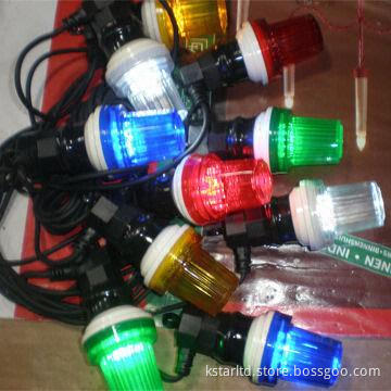 LED Strobe String Light for Outdoor Use, IP65, CE and RoHS Approvals